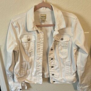 Women's White Denim Jacket